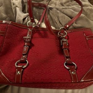 Red Coach Purse
